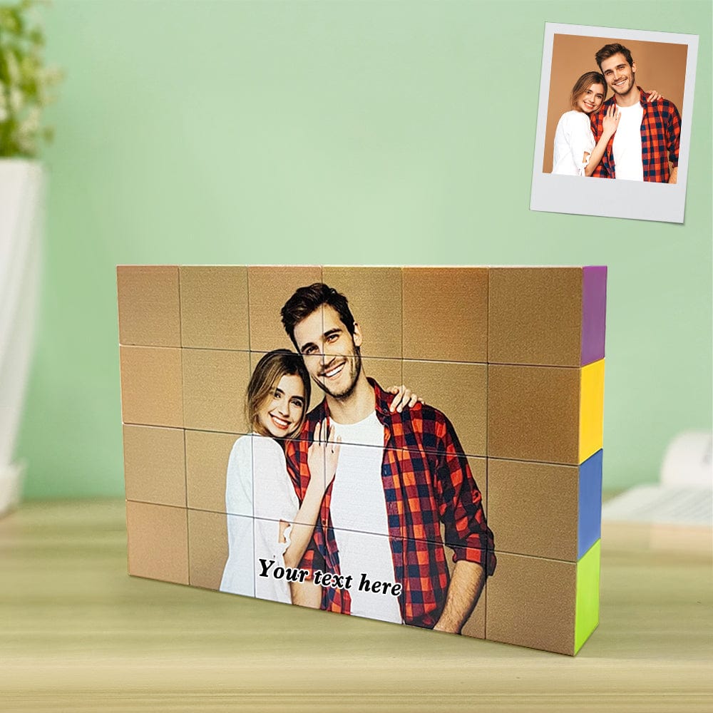 Custom Photo Magnetic Building Blocks Magnet Construction Cube Toys - Image 2