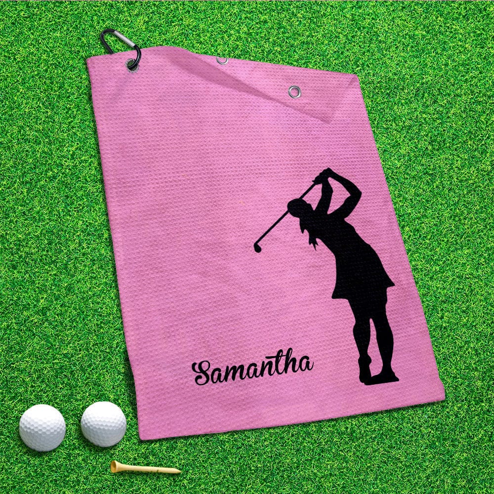 Personalised Golf Towel With Names Golf Gifts for Her
