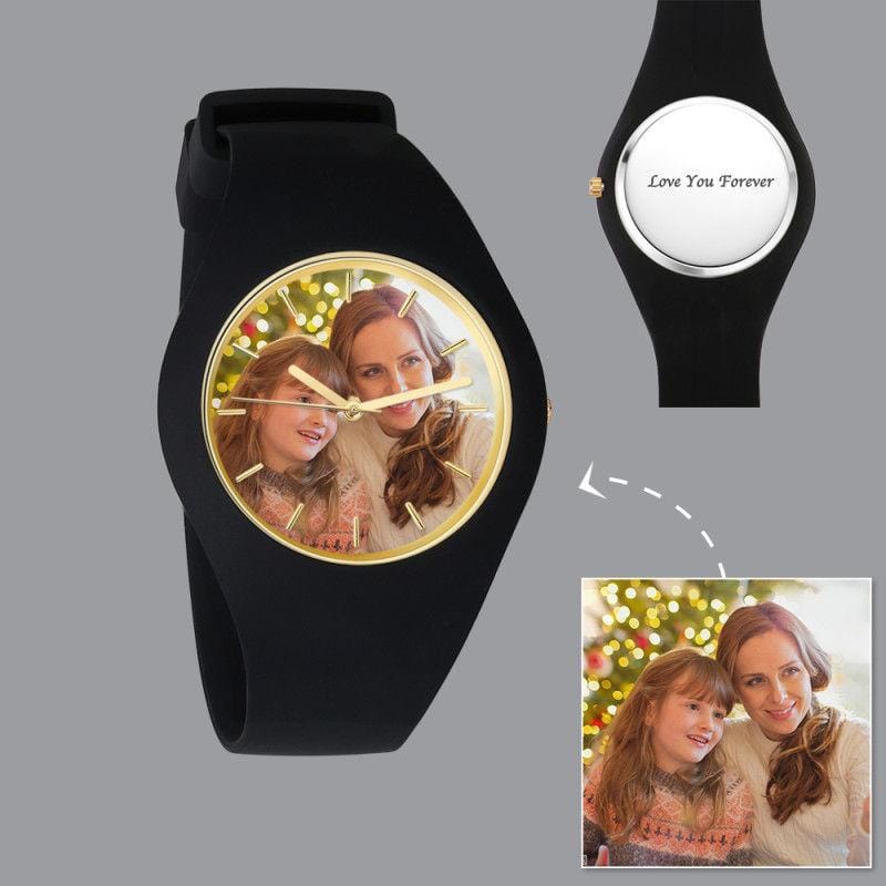 Mother’s Day Gift Engraved Photo Watch Gif For Mom