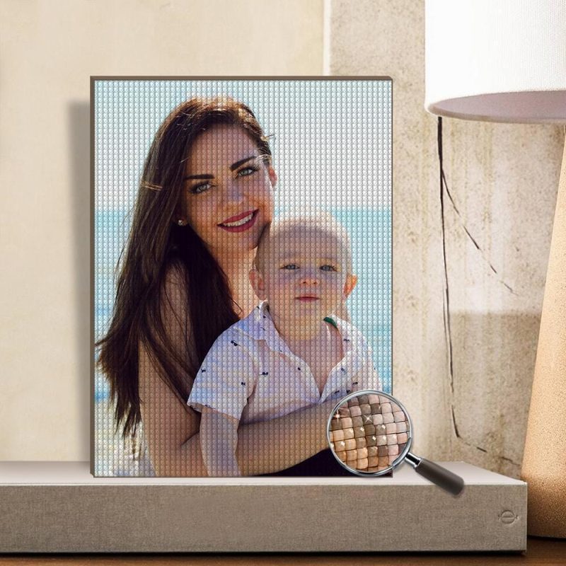 Mother’s Birthday Gift Personalized Diamond Painting Gift For Mom – 5 Sizes