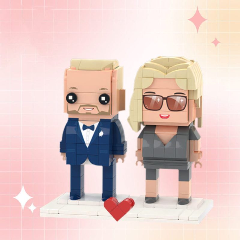 Customizable Fully Body 2 People Custom Brick Figures Cool Couple Brick Me Figures