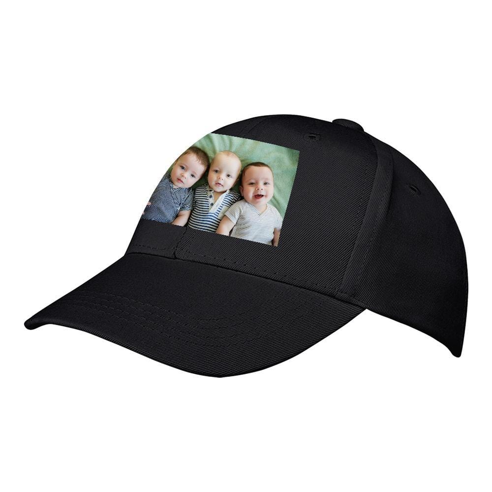 Custom Photo Baseball Cap Black for Sports - Image 2
