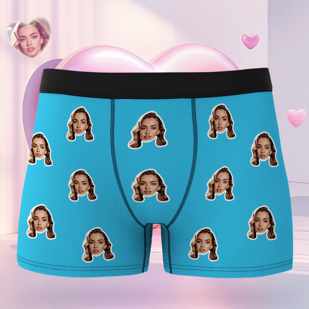 Custom Face Boxer Personalized Underwear Valentine's Day Gifts for Boyfriend - Image 2