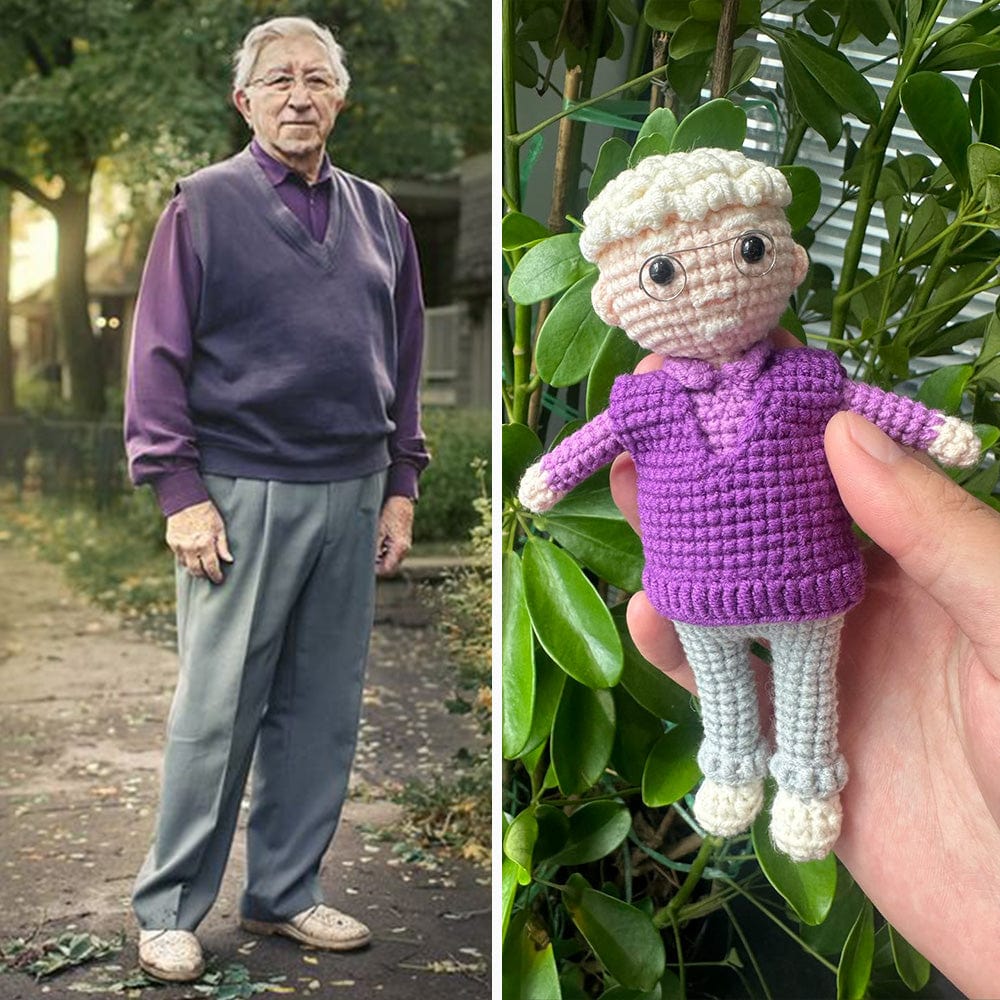 Custom Crochet Doll Handmade Dolls Gifts Grandpa's Memorial Gifts