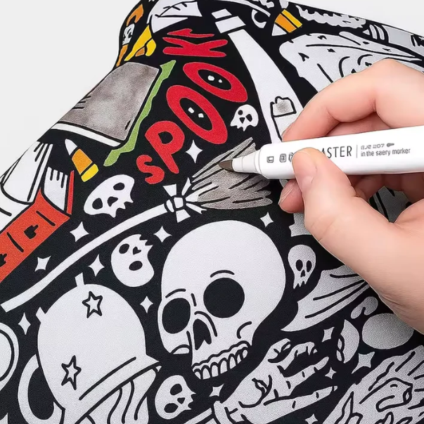 DIY Halloween Drawing Blanket — Color-Your-Own