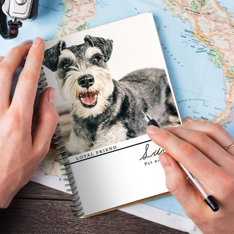 Photo Notebook Ruled Spiral Notebook Gifts For Pet Lovers 14*21CM