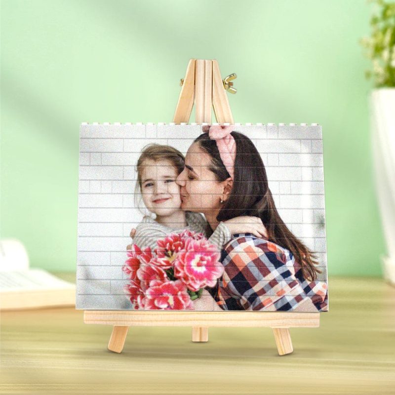 Custom Photo Building Brick Personalized Block for Mom Mother’s Day Gifts