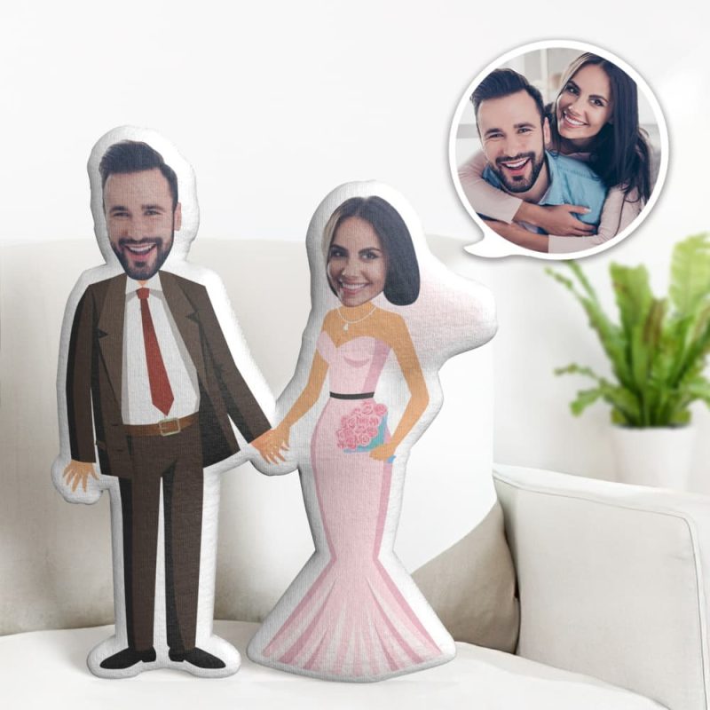 Wedding Gifts Custom MiniMe Pillow Personalized Couple Pillow Christmas Gifts for Lover