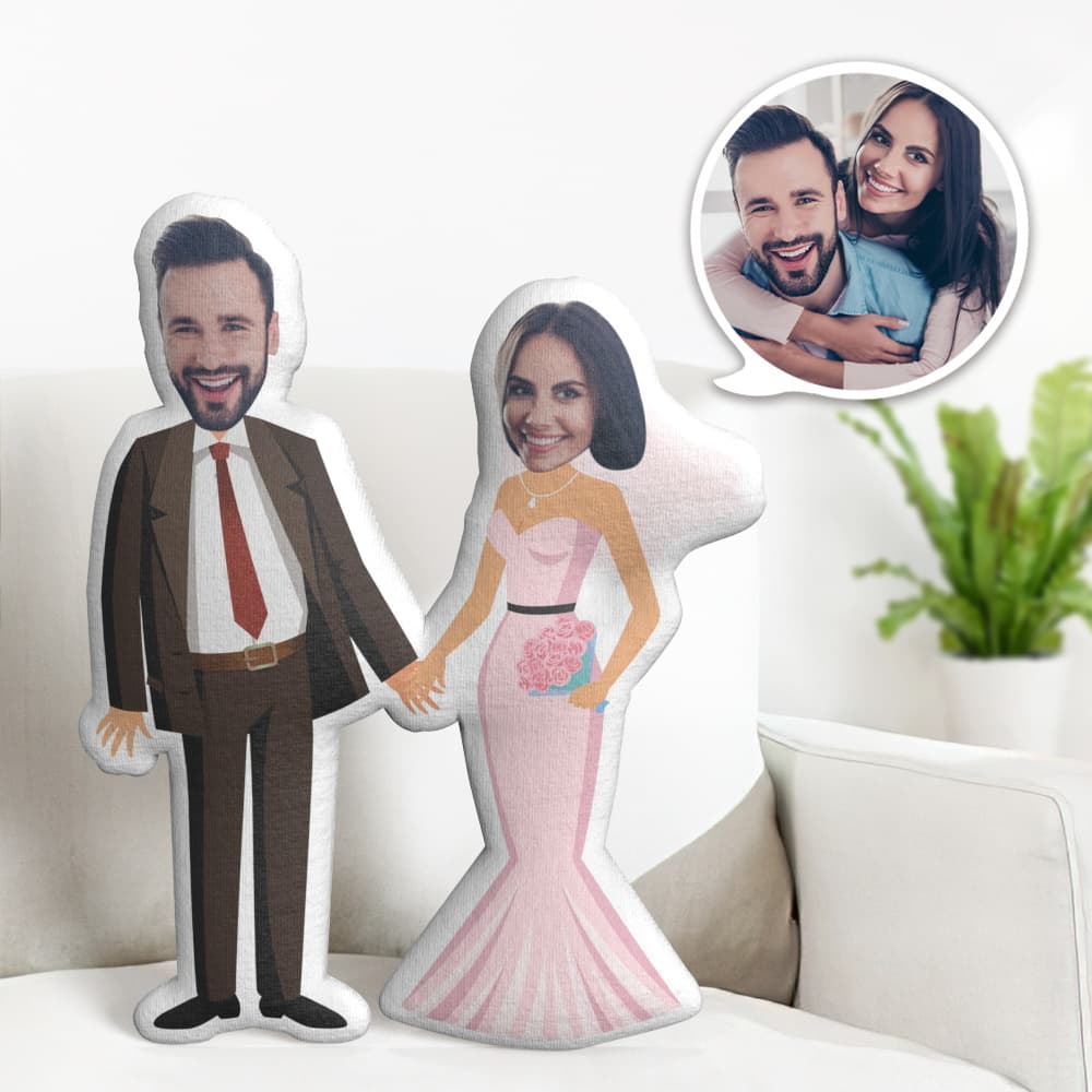 Wedding Gifts Custom MiniMe Pillow Personalized Couple Pillow Christmas Gifts for Lover