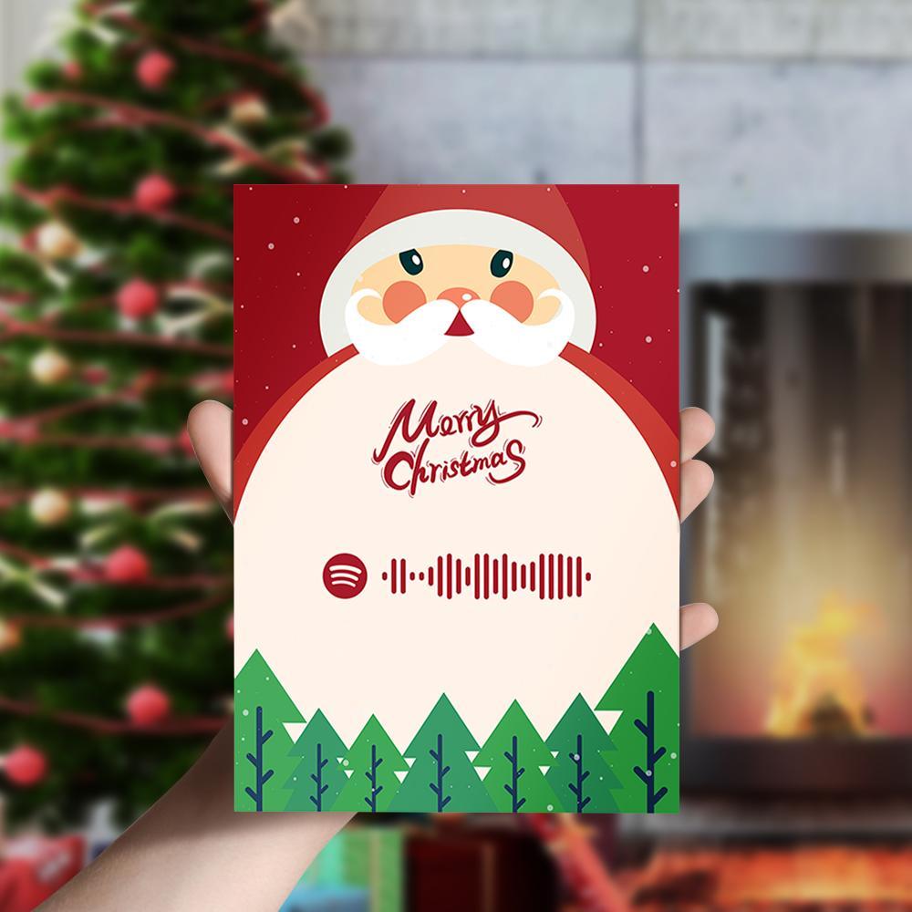 Merry Christmas Card with Spotify Code Christmas Snowman Gift for Family - Image 2