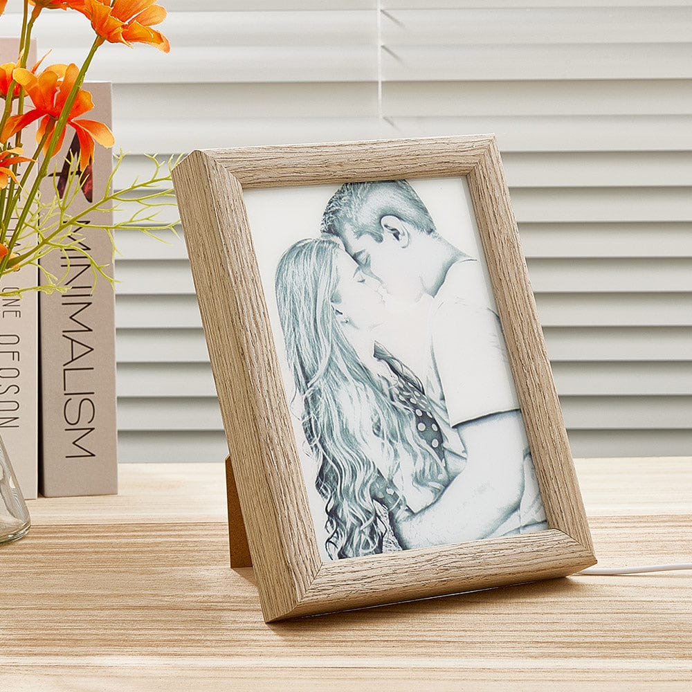 Personalized Picture LED Light Art Frame with Light Home Decorative Gift for Couples - Image 2