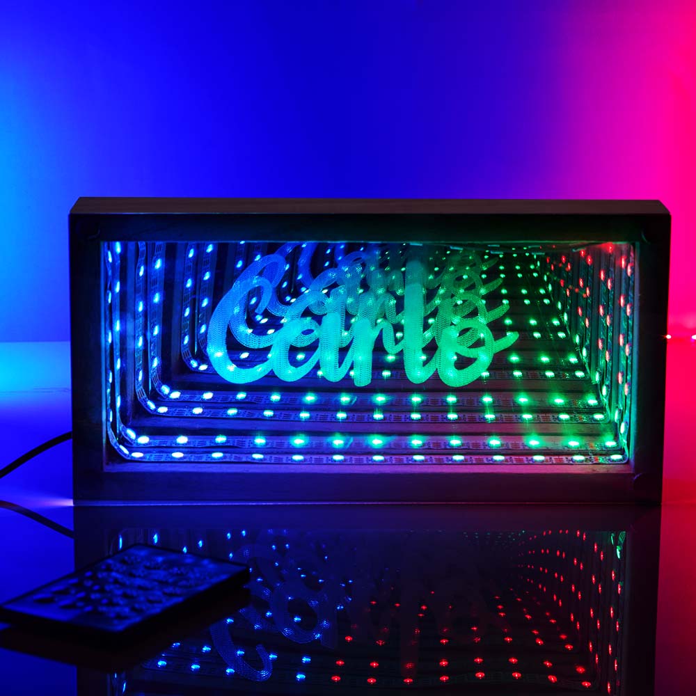 Personalized Mirror Light Name Mirror Light Great Gift for Home Decor - Image 2