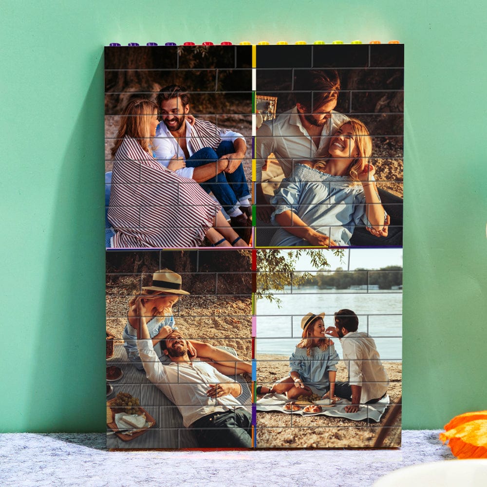 Anniversary Gifts Custom Building Brick Colors Photo Block Brick Puzzles Gifts For Valentine's Day - Image 2