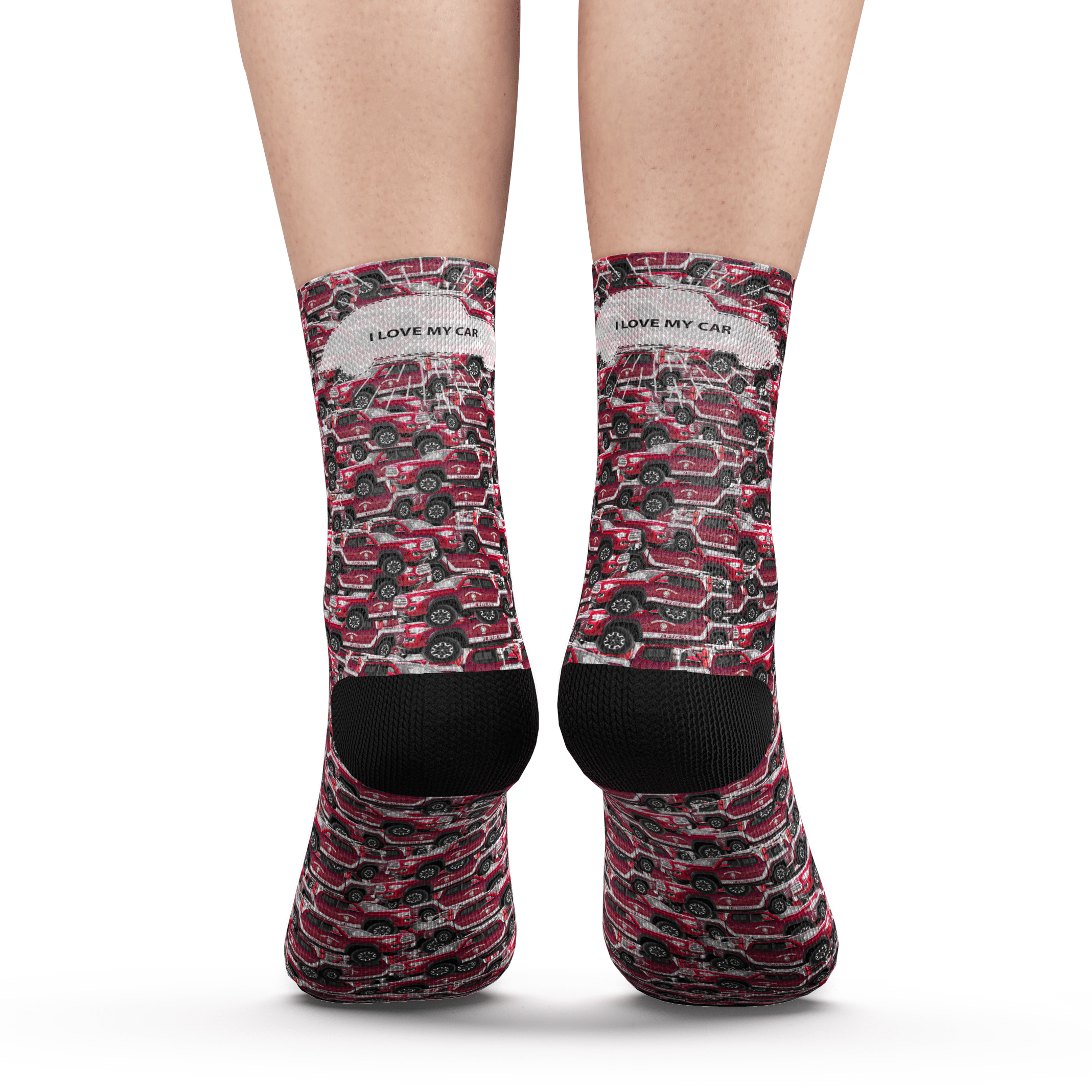 Custom Photo Socks Car Mash With Your Text - Image 2