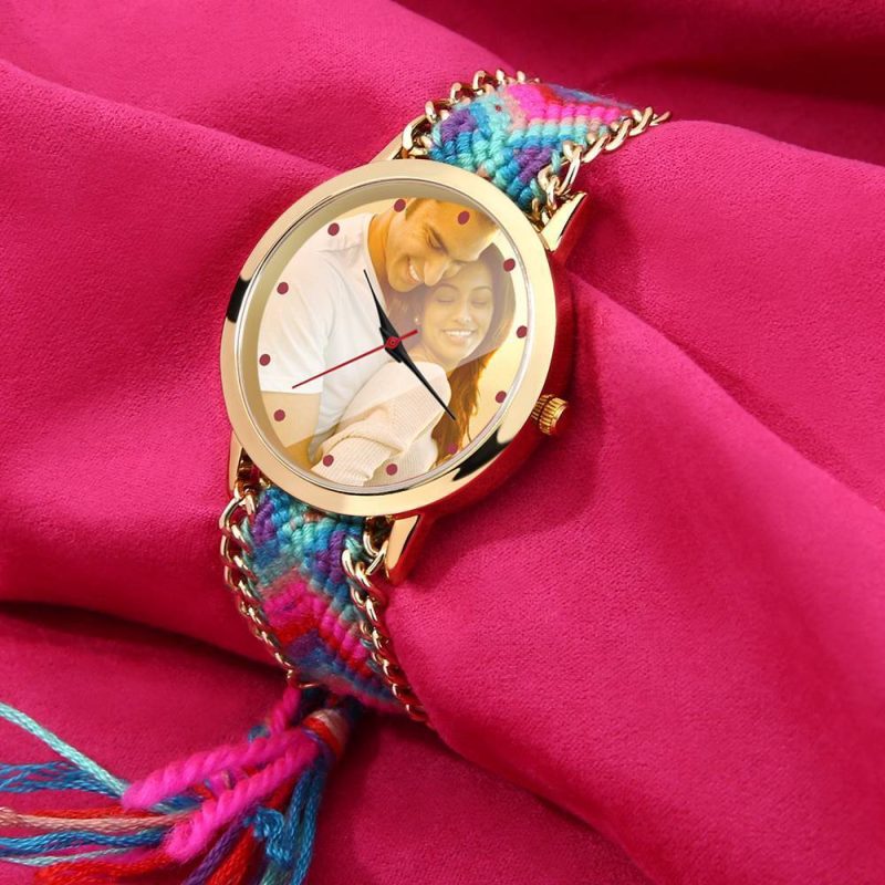 Photo Watch Braided Color Anniversary Gifts