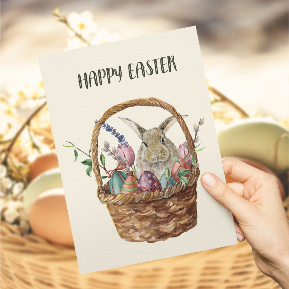 Easter Card Easter Egg Greeting Card Bunny Card For Kids