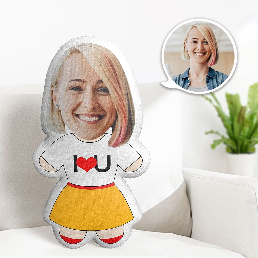 Mother's Day Gift Face Pillow Custom Face Pillow I Love You Minime Pillow Personalised Photo Minime Pillow Gifts - Image 2