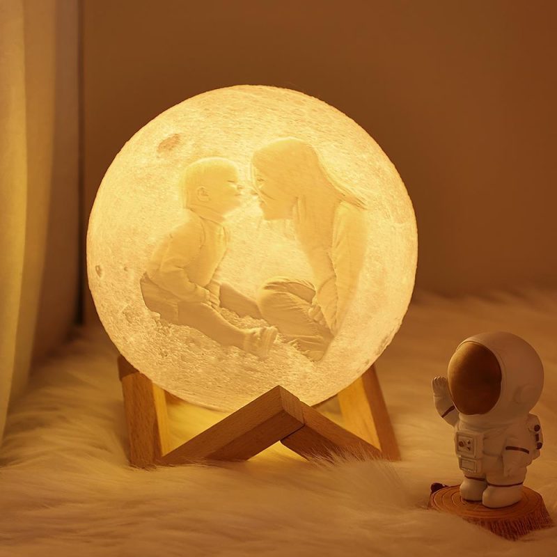 Moon Lamp Custom Gifts For Mom – I Love You To The Moon And Back