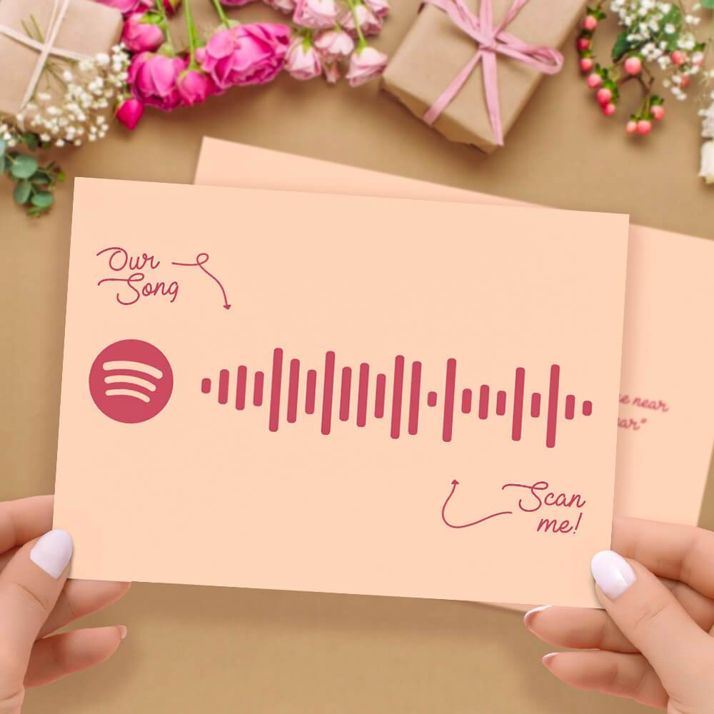 Custom Greeting Card Spotify Cards with Your Favorite Song - Image 2