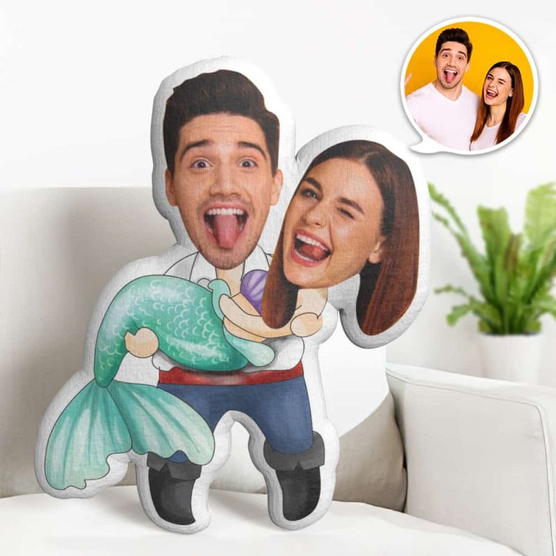 Valentines Gifts Custom MiniMe Pillow Personalized Couple Pillow Unique Photo Pillow Gifts for Lover