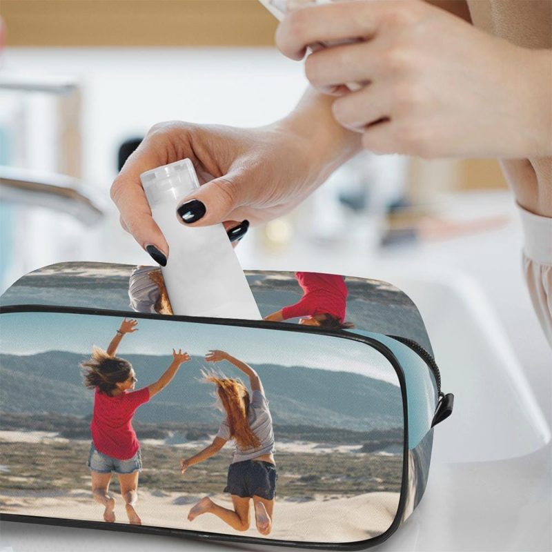 Photo Cosmetic Bag Storage Bag Custom Gifts For Her