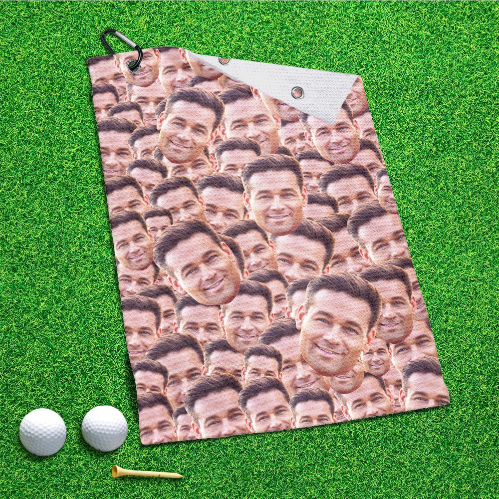 Custom Printed Golf Towel With Face Custom Towel Gifts for Golf Lovers 22 Styles
