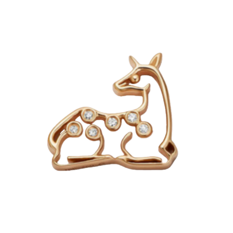 Locket Necklace Accessories Deer