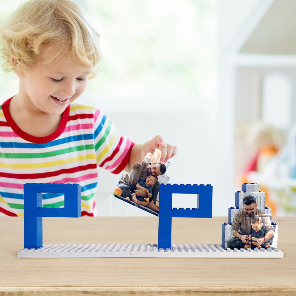 Personalized Photo Building Brick Puzzles Block For Dad Father's Day Gifts - Image 2