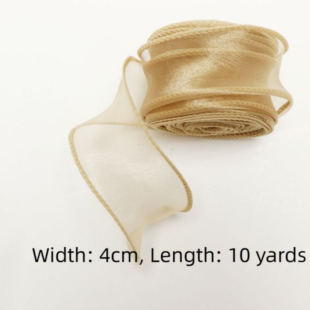 Craft Fabric Ribbon for Gift Wrapping Floral Bouquets Wedding Party Decoration - Image 5