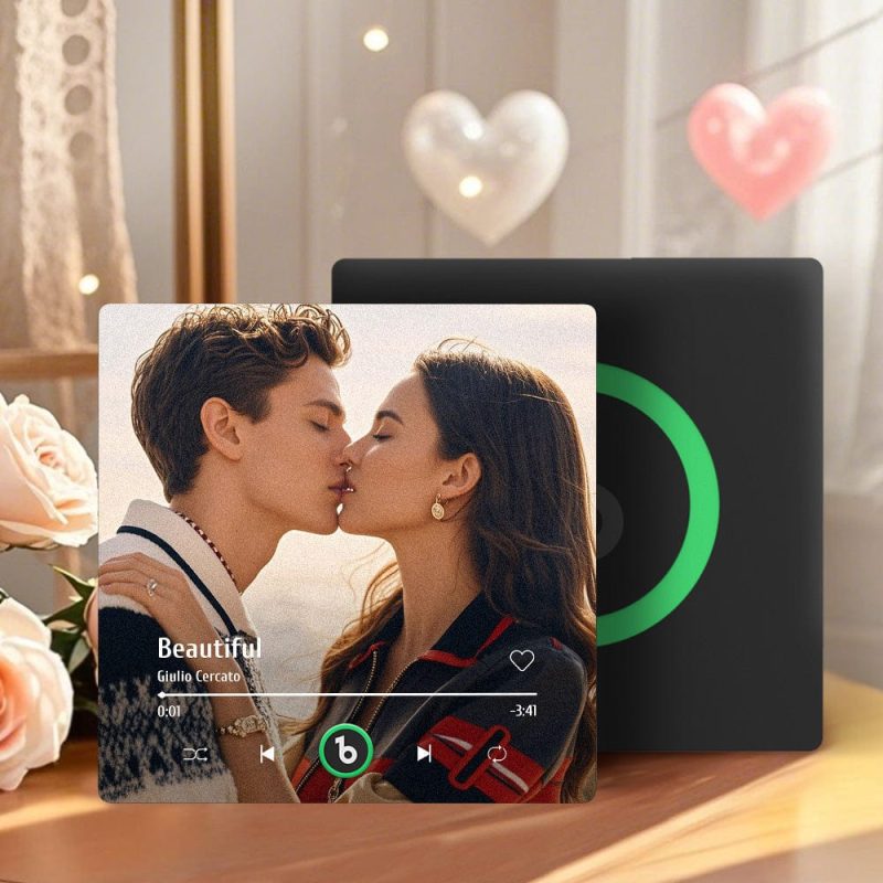 Custom Music Fridge Magnet New Upgrade Colorful Frame Album Fridge Magnet Music Wall Photo Sticker Music Movement That Can Be Played Valentines Day Gift