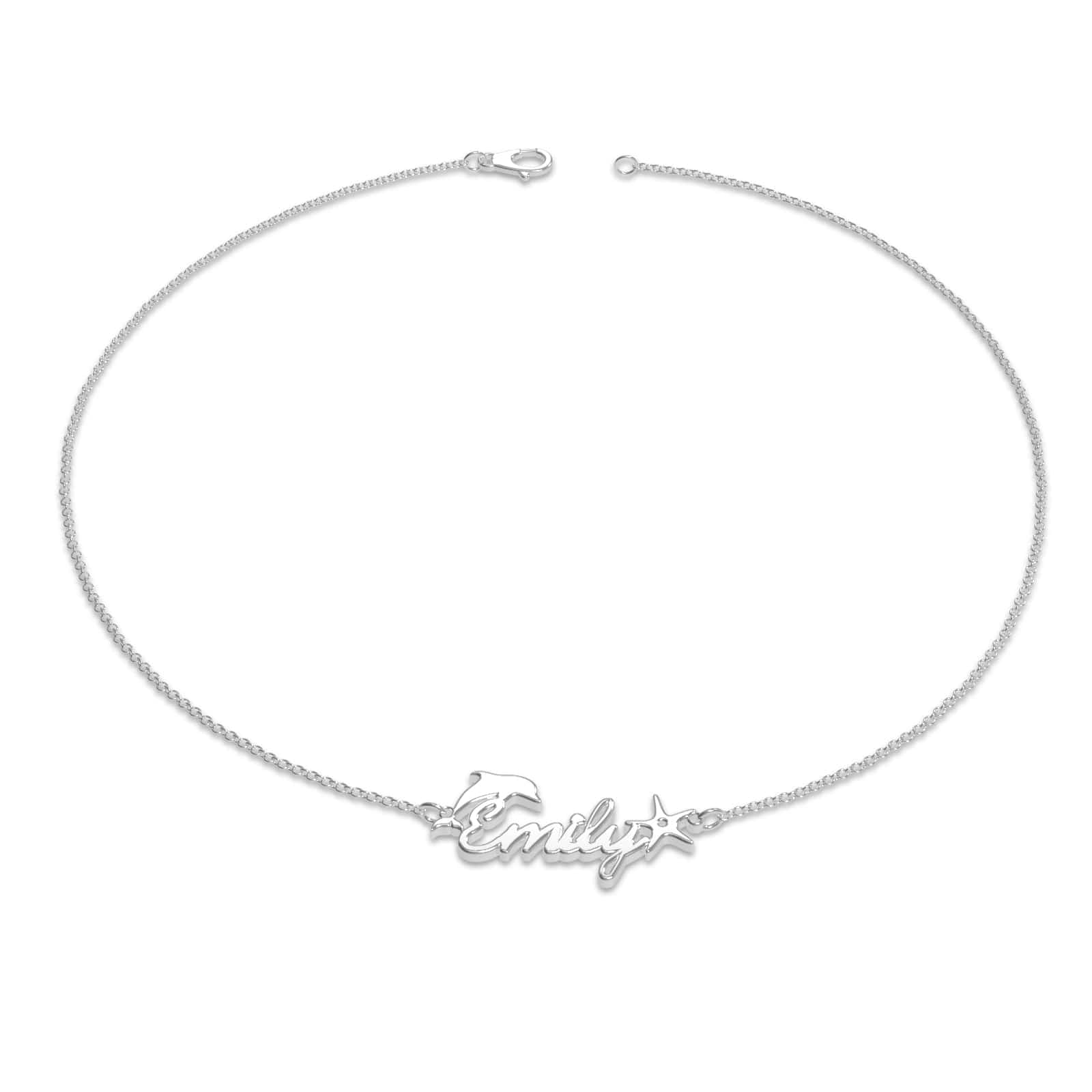 Custom Name Bracelet Dolphin and Star Bracelet Gift For Girl - Image 2