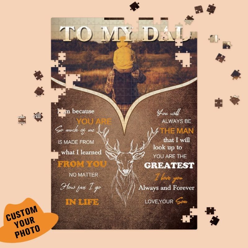 Father’s Day Puzzle Personalized Photo Puzzle Fathers Day Jigsaw Puzzle Custom Father’s Day Gifts