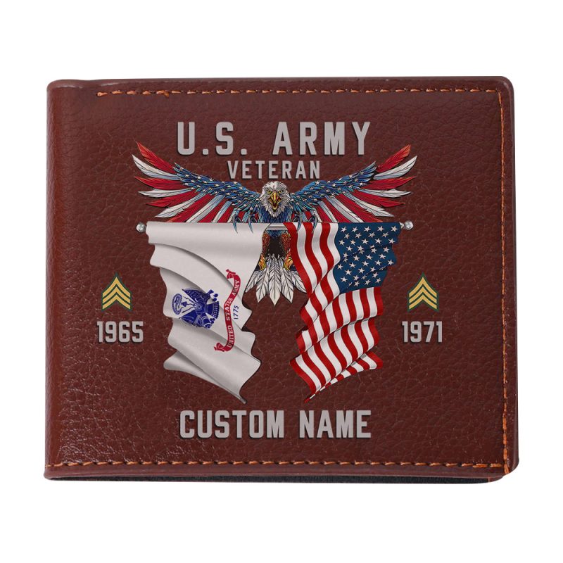 U.S ARMY – Man Wallet With Custom Name