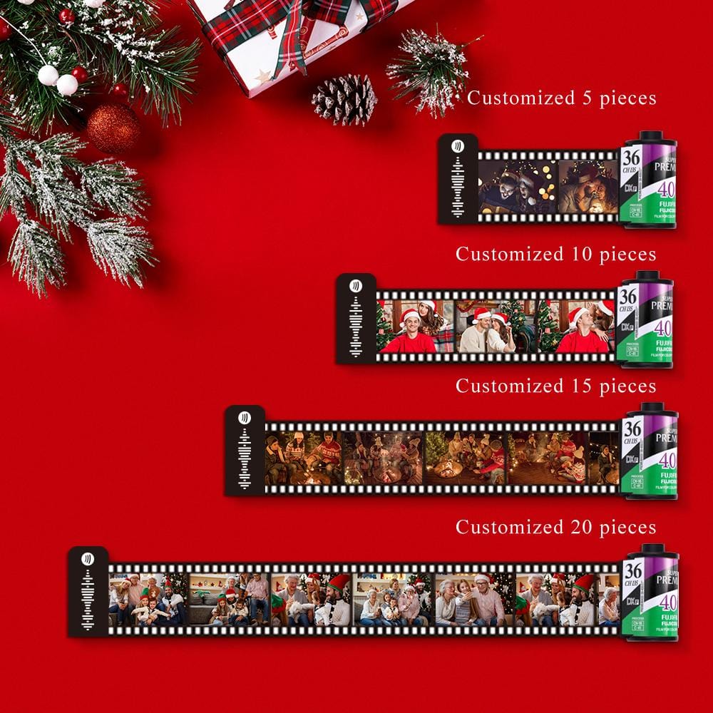Film Keychain Custom Music Keychain Christmas Gifts Green