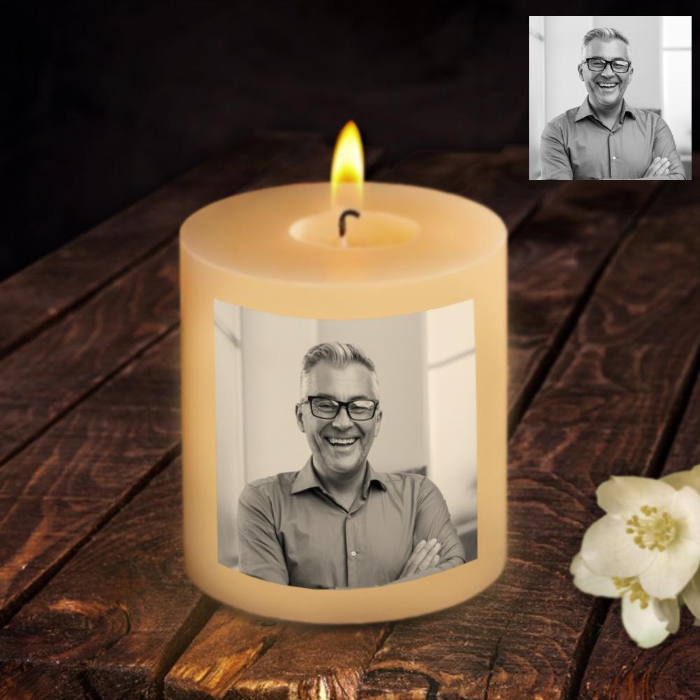 Sympathy Candle Personalized Photo Candle Memorial Gifts for Loss of Mother - Image 3