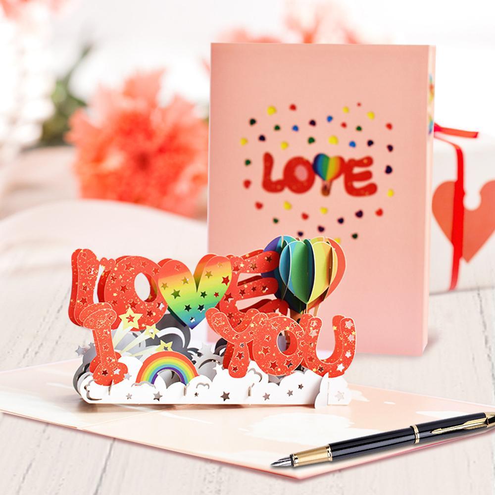 Pop Up Valentine Cards Valentine's Day Gifts Card for Couple - 150*200mm