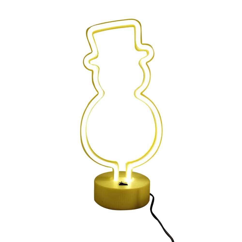 Childrens Night Lights Neon Lamp LED Light Gift For Children-Snowman - Image 2