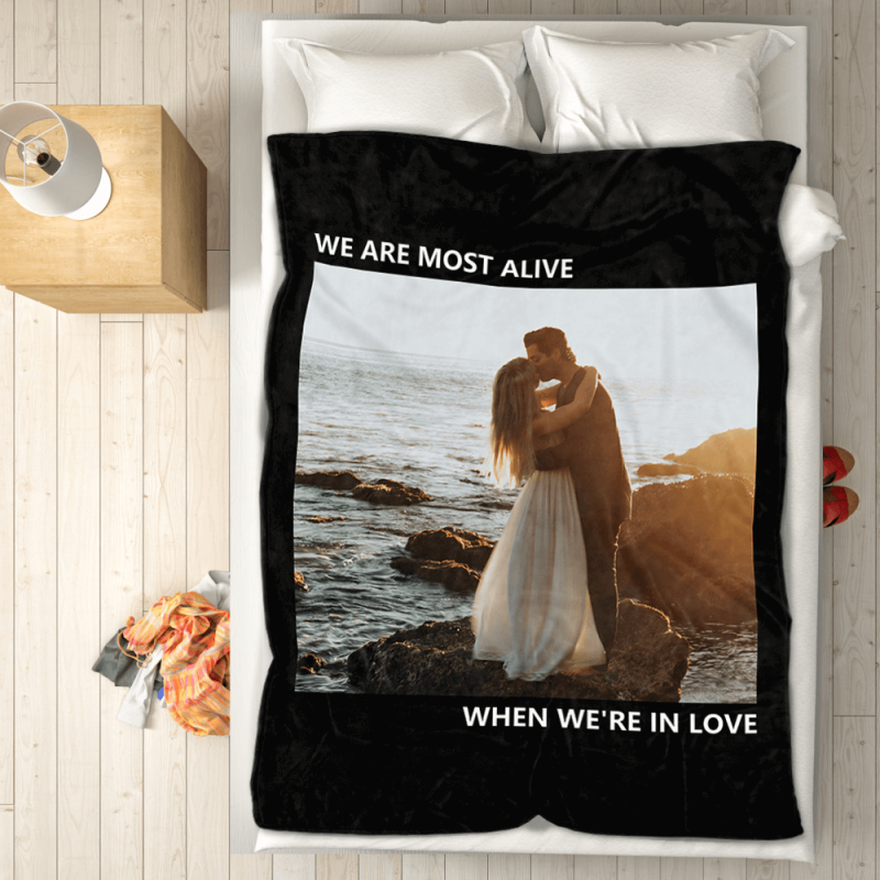 Custom Blankets Anniversary Gift For Her