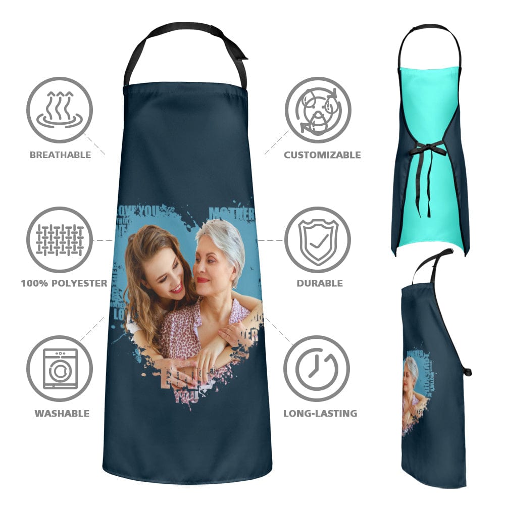 Personalized Photo Apron Birthday Gifts Custom Gift for Mom - Image 2