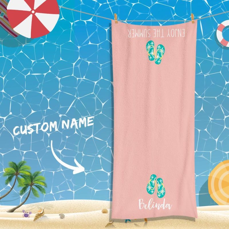 Custom Text Towel For Super Absorbent Towel For Bathroom Towel Bathroom Gifts