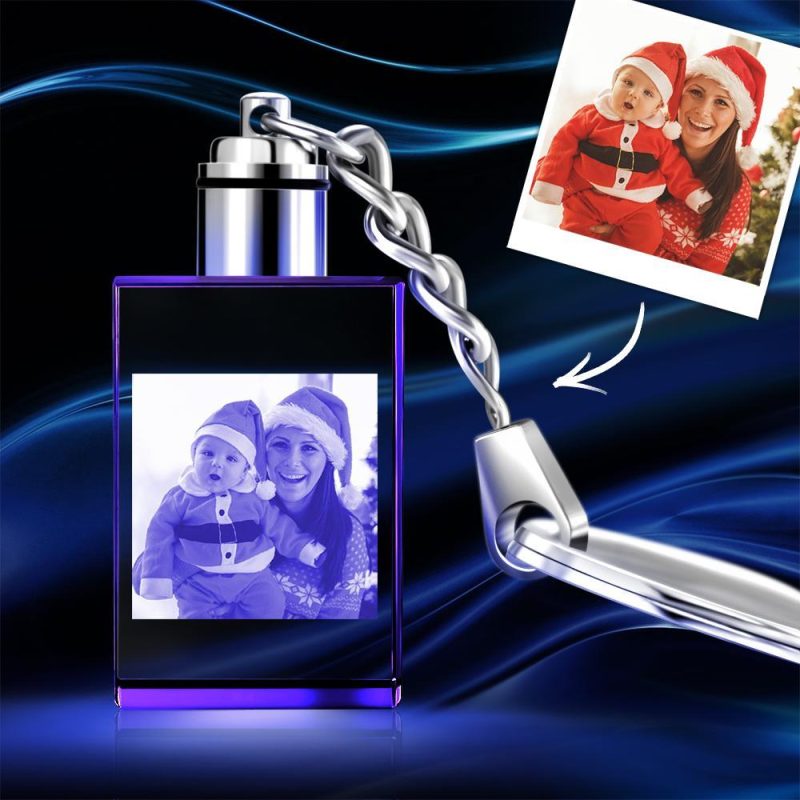 Custom Keychain Photo Keychain Christmas Gifts for Mom
