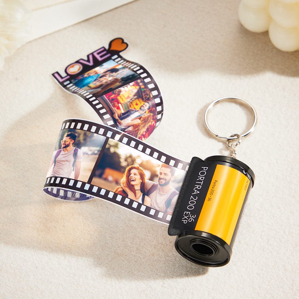 Custom Photo Film Roll Keychain Personalized Love Camera Roll Keychain Anniversary Gifts - Image 2