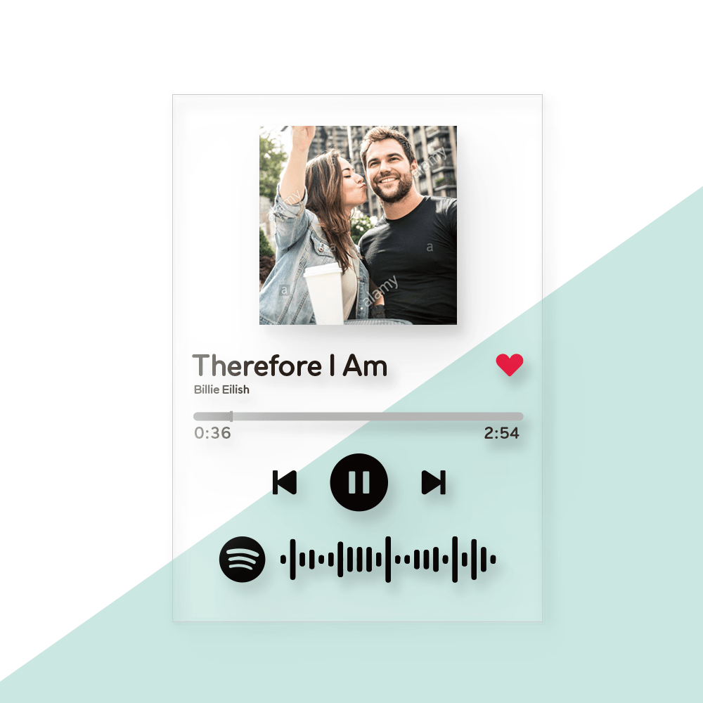Spotify Plaque Spotify Glass Art Custom Music Plaque Anniversary Gift Valentines Day Gifts - Image 2