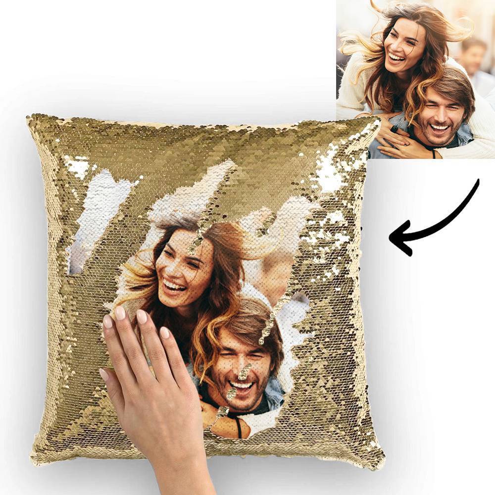 Personnalized Sequin Pillow - 15.75''*15.75'' Valentines Day Gifts