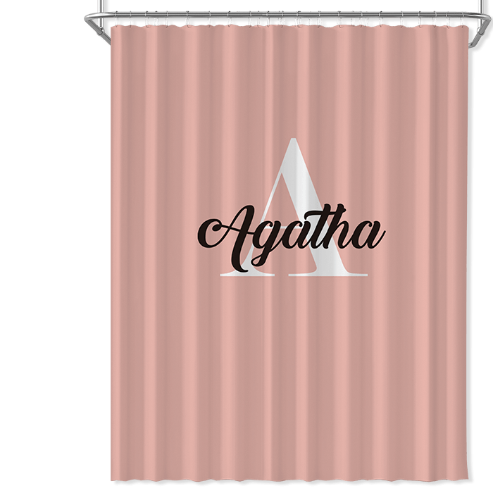 Personalized Shower Curtain Printed Shower Curtain with Name Family Gift