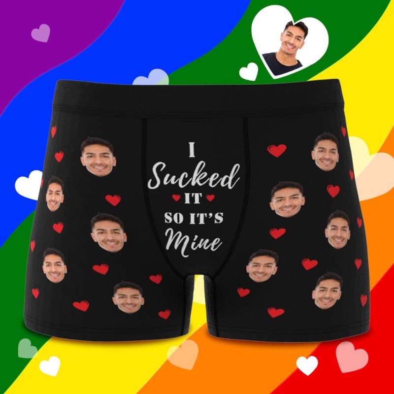 Personalized Face Boxers Custom Photo Underwear 3D Online Preview Gift For Gay