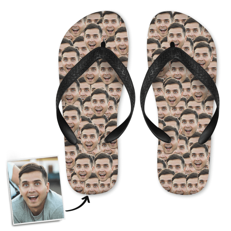 Face Flip Flops Funny Gifts For Dad – 3 Sizes