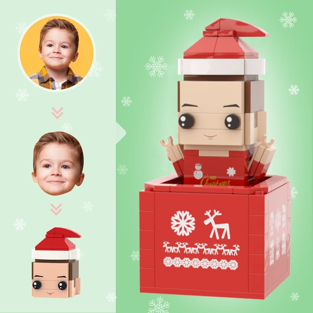 Christmas Gifts Custom Brick Figures Personalized Upper Body Brick Figures Small Particle Block Toy - Image 2