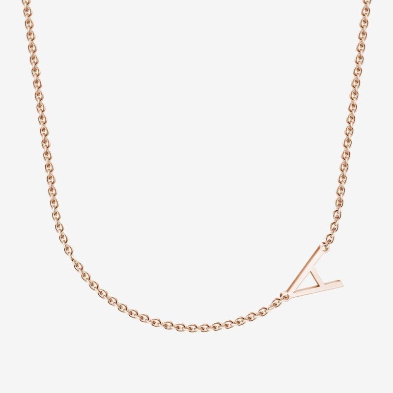 Best Friend Anniversary Gift  Initial Name Necklace Personalized Necklace