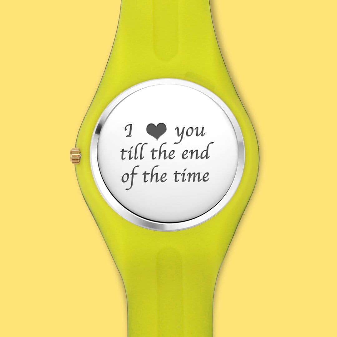 Gift For Kid Custom Photo Watch - Black Silicone - Image 2
